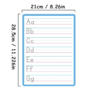 Dry Erase Handwriting Tracing Practice Board for Kids Write and Wipe Reusable Boards for Kindergarten and Preschool Montessori