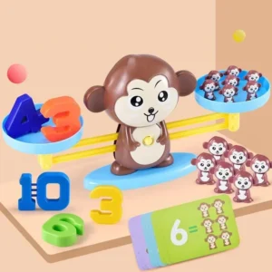 Cartoon Monkey Balance Math Toy Baby Montessori Educational Games Number Toy Educational Learning Animal Toys Teaching Material