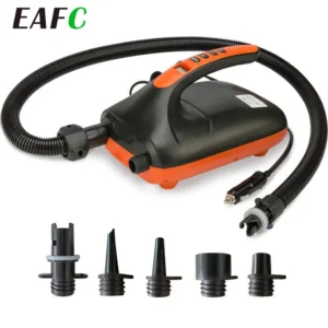 Electric Air Pump For Inflatable SUP Boat 12V 16 PSI Intelligent Inflatable Pump Dual Stage For Outdoor Paddle Board