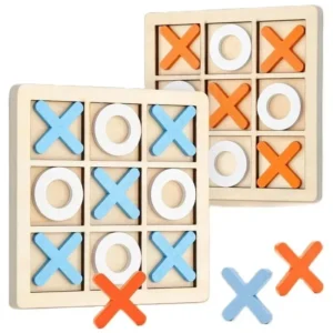 Puzzle Wooden Chess Game Toy, Mini Chess Game Board Interaction Training, Montessori Educational Toys, Gift for Kids Boy Girl