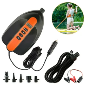 Electric Air Pump For Inflatable SUP Boat 12V 16 PSI Intelligent Inflatable Pump Dual Stage For Outdoor Paddle Board