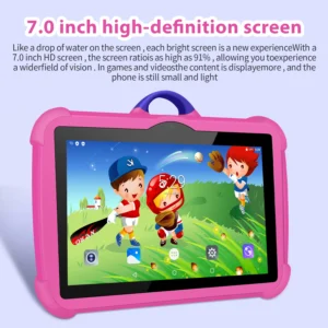 2024 New Kids’ tablet 7 Inch Android Learning Education Tablets Octa Core 4GB RAM 64GB ROM Google Play 5G WiFi Tablets 4000mAh