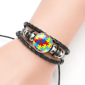 Autism Mom Bracelet For Women Autism Awareness Jewelry Accessories Mother Mom Gifts For Birthday Christmas Mothers Day Gifts