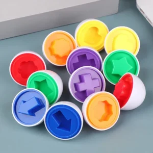 Baby Smart Eggs Montessori Toys 2 Years Toddler Learning Educational Toys Sensory Eggs Chicken Colors Shapes Sorter For Kids