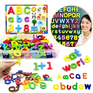 24-76pcs EVA Foam Refrigerator Stickers Magnetic Alphabet Letters Spelling Counting Early Learning Educational Toys For Kids